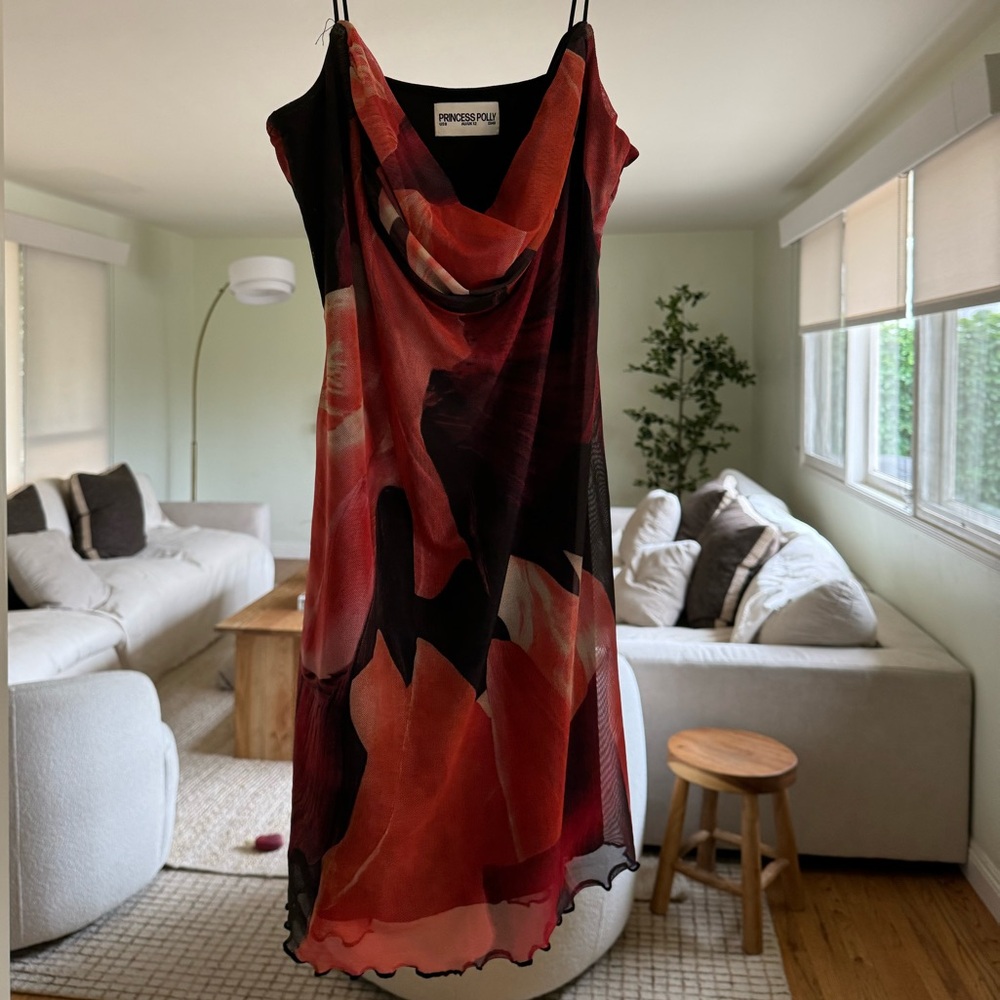 Princess Polly Red Sleeveless Mini Sundress